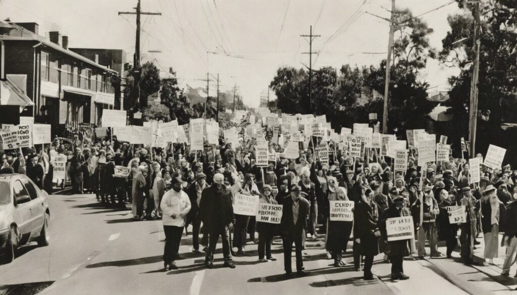 Woodside Protest